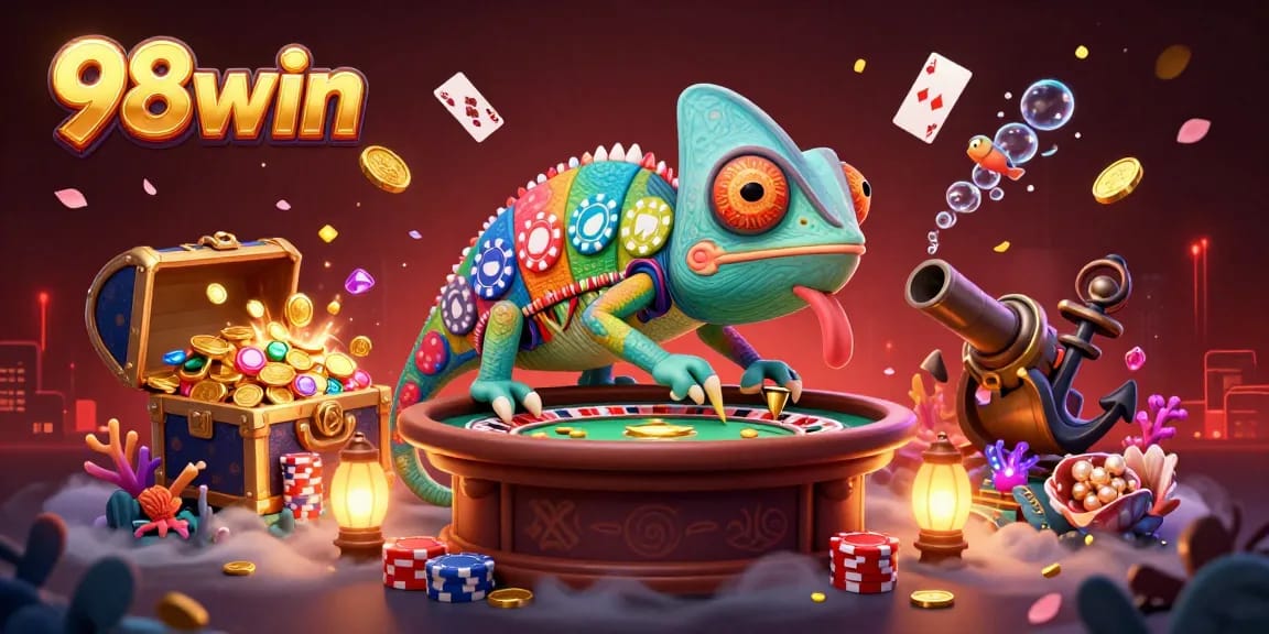 Experience thrilling gameplay at 98win with a vibrant underwater casino adventure.