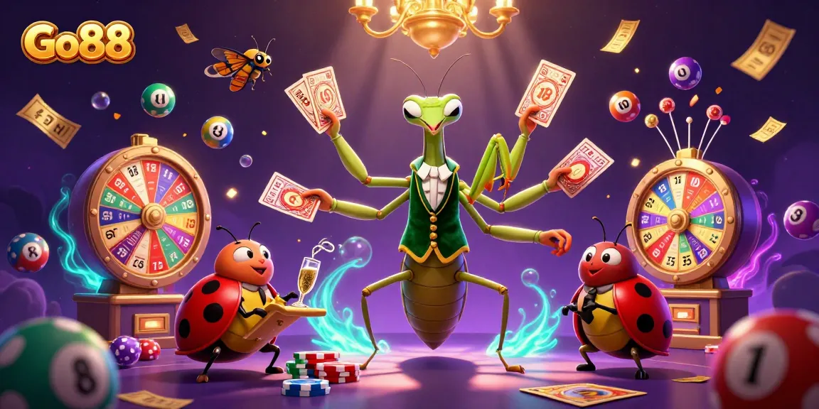 Engage with Go88's exhilarating casino experience featuring vibrant characters and dynamic gaming elements.