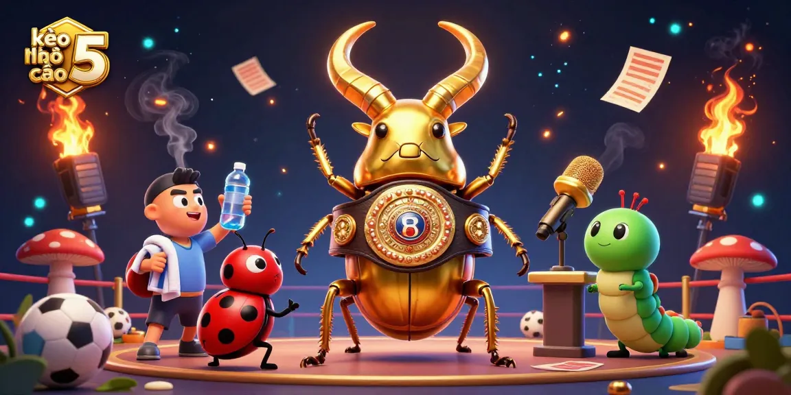 Betting on kèo nhà cái 5 with sports betting characters and vibrant game elements in a dynamic scene