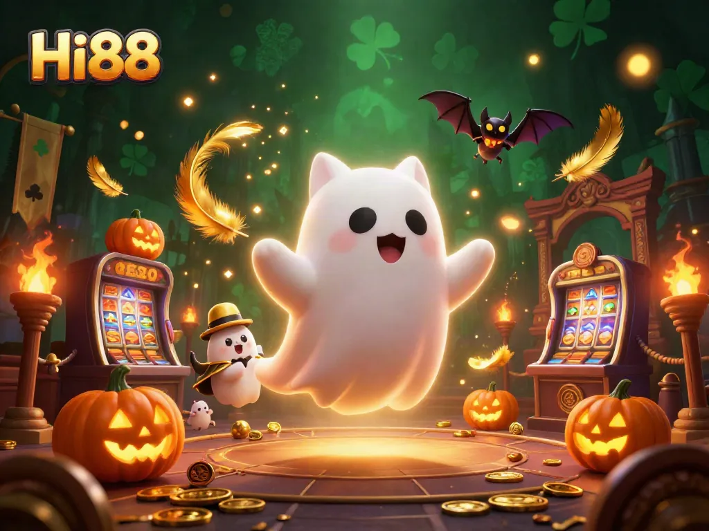 Play exciting slots at Hi88 with unique ghostly characters in a haunted casino.