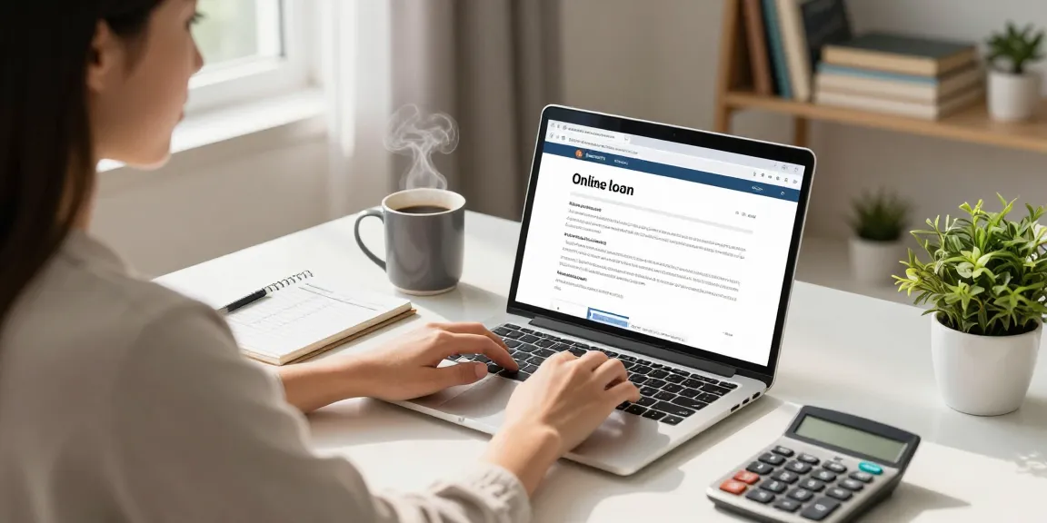 Applying for an online $200 loan in a cozy home office setting, showcasing financial planning.