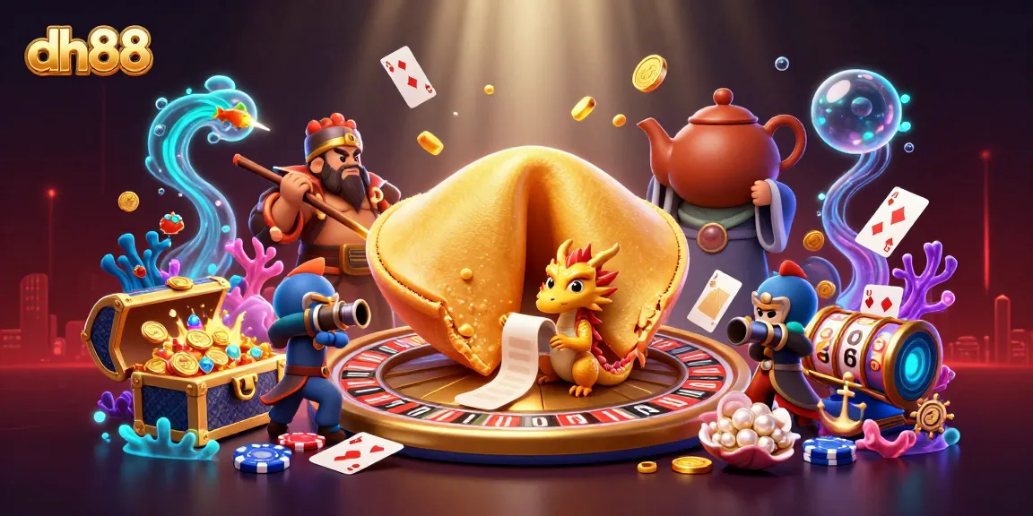 Experience thrilling gaming at dh88 with unique casino visuals and vibrant characters.