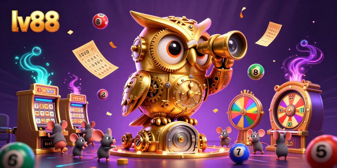 Experience the excitement of lv88 with cartoon characters enjoying casino games.