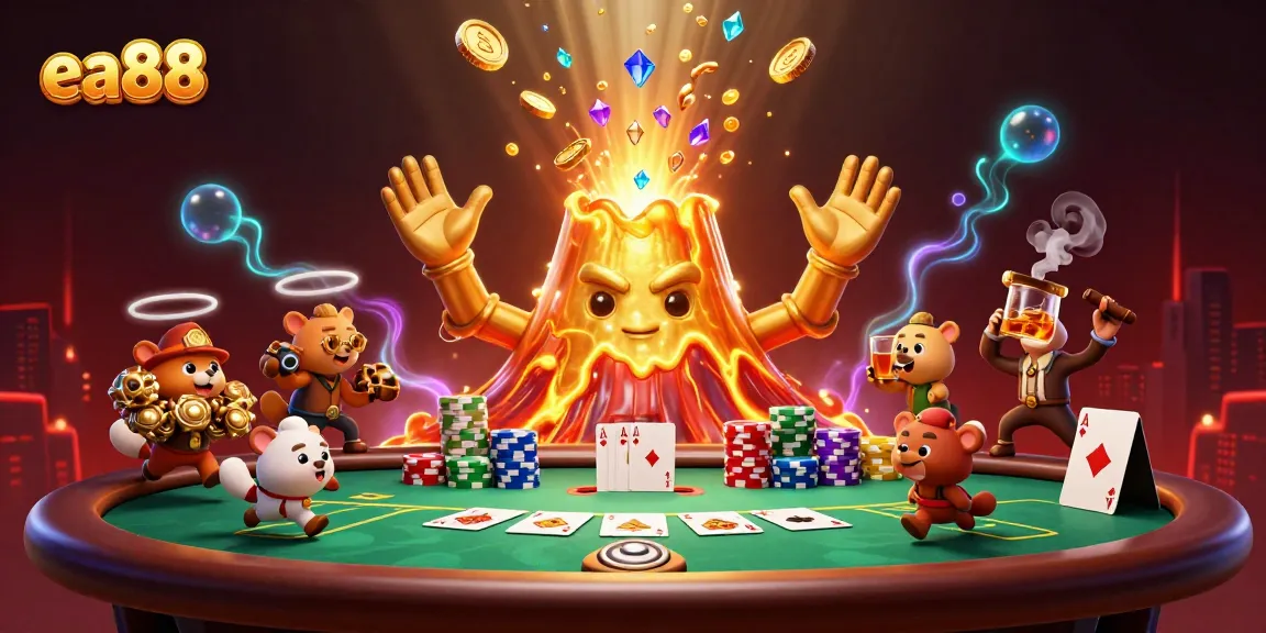 Experience thrilling actions at ea88 with a captivating scene of treasure-filled adventure and casino excitement.